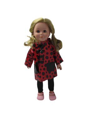 Fibre Craft FCM 1996 Blonde  Jointed 18" Doll With Raincoat
